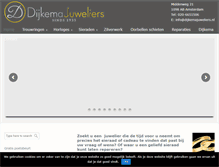 Tablet Screenshot of dijkemajuweliers.nl
